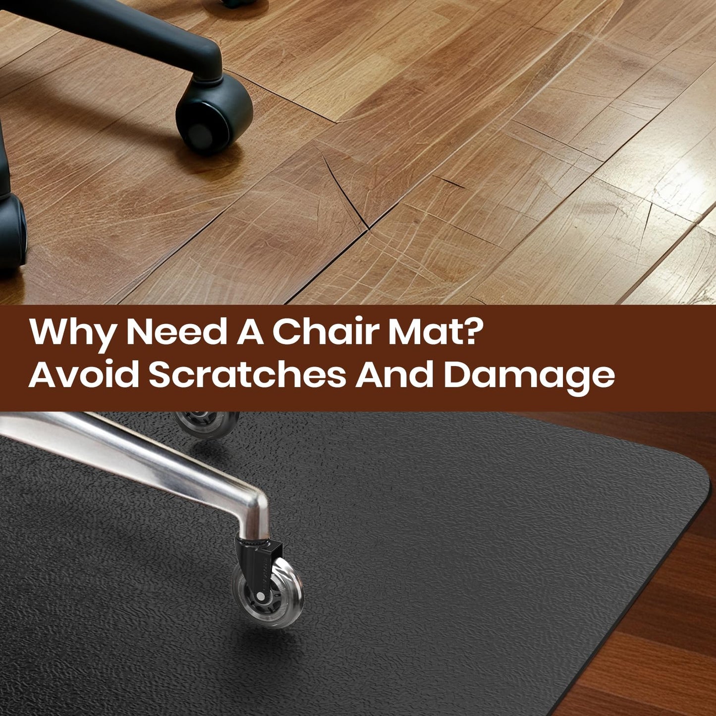COSYLAND Carpet Protector Chair Mat for Home and Office Floor – Heavy Duty Office Chair Mat for Carpeted and Hardwood Floor