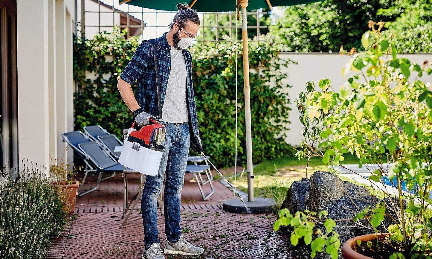 Einhell Power X-Change 18V, 7.5L Cordless Electric Pressure Sprayer - Automatic Pump For Pesticides, Fertilizers And Weed Killers - GE-WS 18/75 Li
