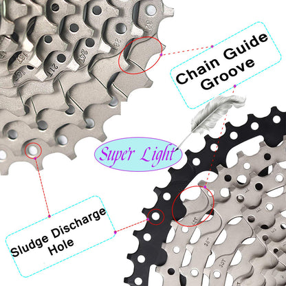 LANXUANR 8 Speed Mountain Bicycle Cassette Fit for MTB Bike, Road Bicycle?Super Light (11-46T)