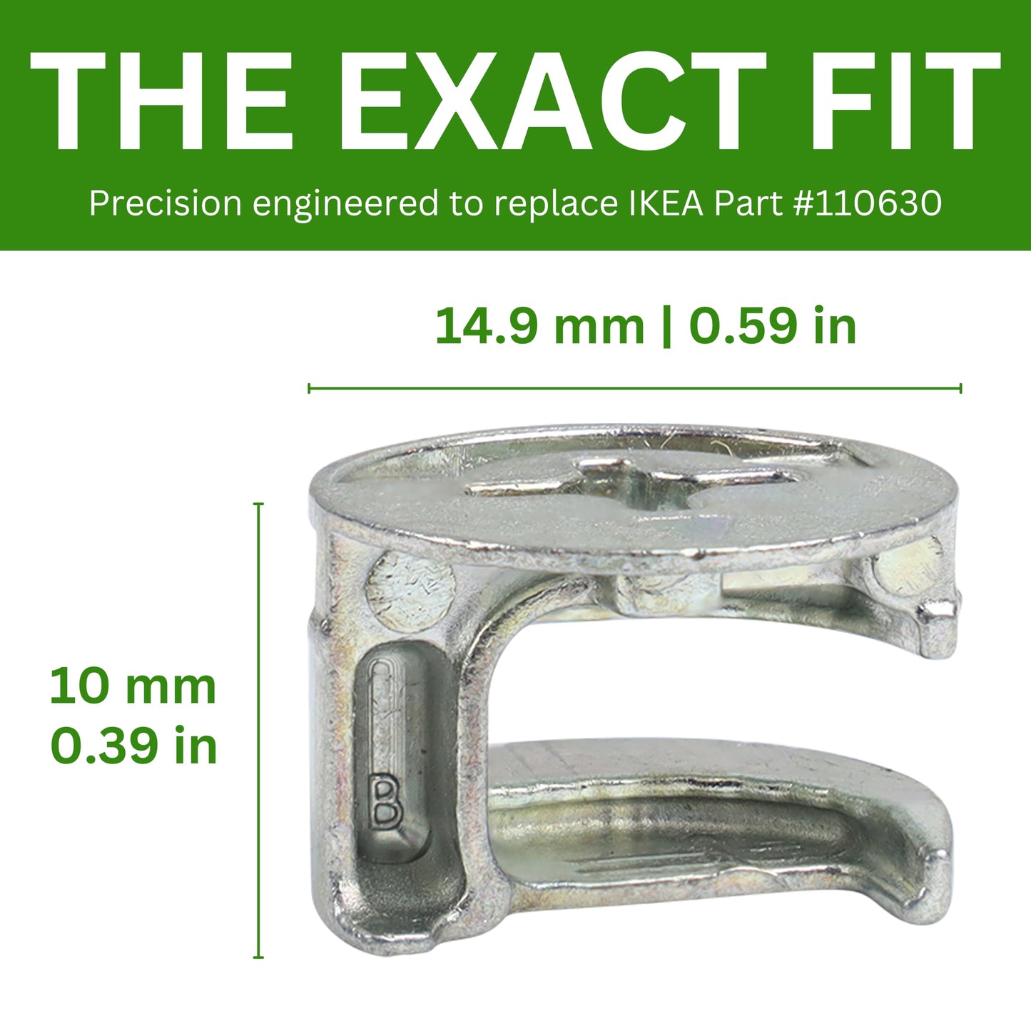 Spare Hardware Parts Cam Lock Nut 12MM | Replacement for IKEA Part # 110630 | Pack of 10