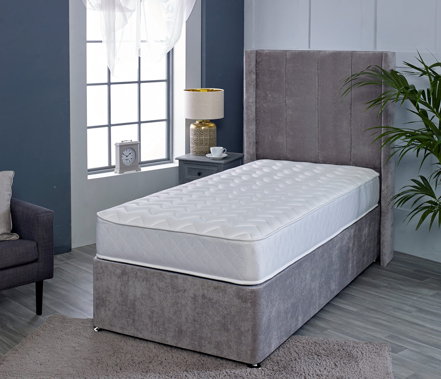 Starlight Beds Astral White Hybrid Small Single Mattress - 2ft6 x 6ft3