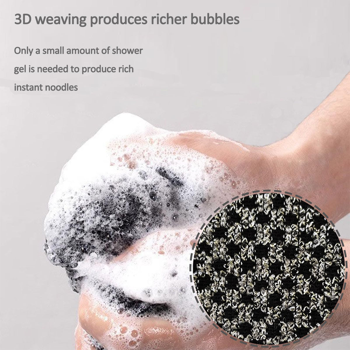 Chliinl Japanese Exfoliating Towel, 1 Pcs Extra Long Exfoliating Washcloth, Back Scrubber Shower Towel Scrub Cloth for Men Women Body Cleaning and