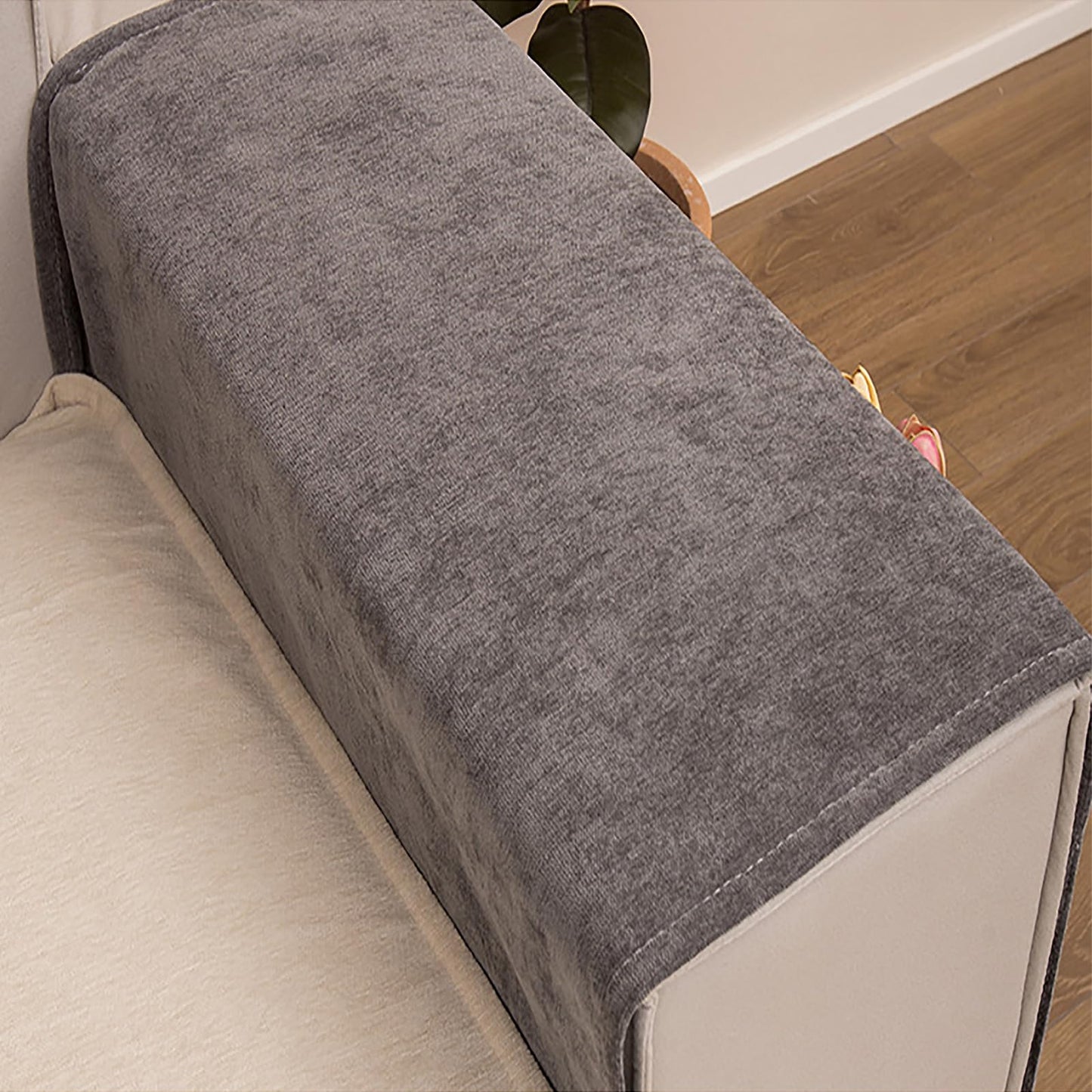 TINAYAUE Sofa Armrest Organiser with 3 Large Pockets for Remote Control, Keys, Glasses