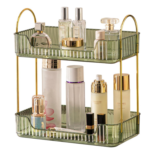 Bathroom Organiser Countertop, Vanity Trays for Bathroom, Skincare Makeup Organiser Shelf, Vanity Organiser, Bathroom Counter Shelf for Cosmetics,