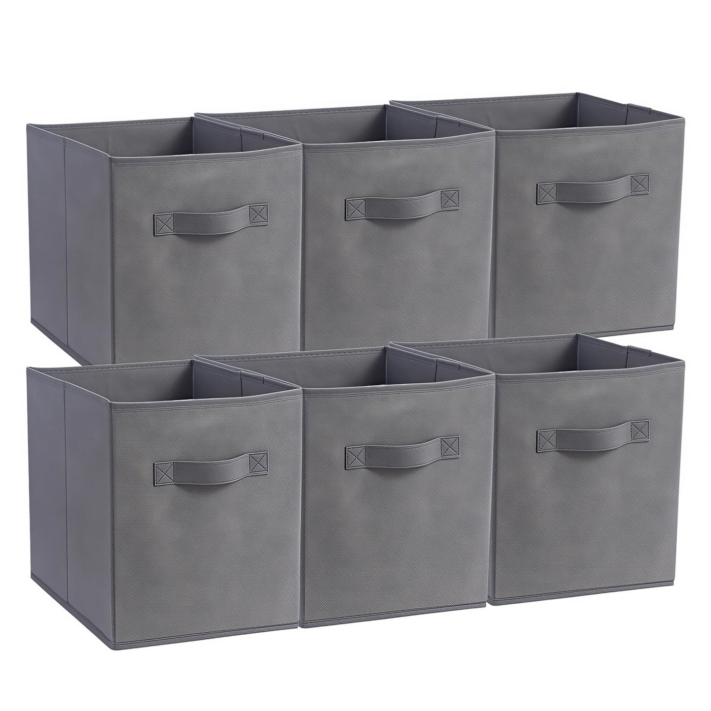 Resszo Cube Storage Boxes Set of 6, 27x27 Cubes with Handles