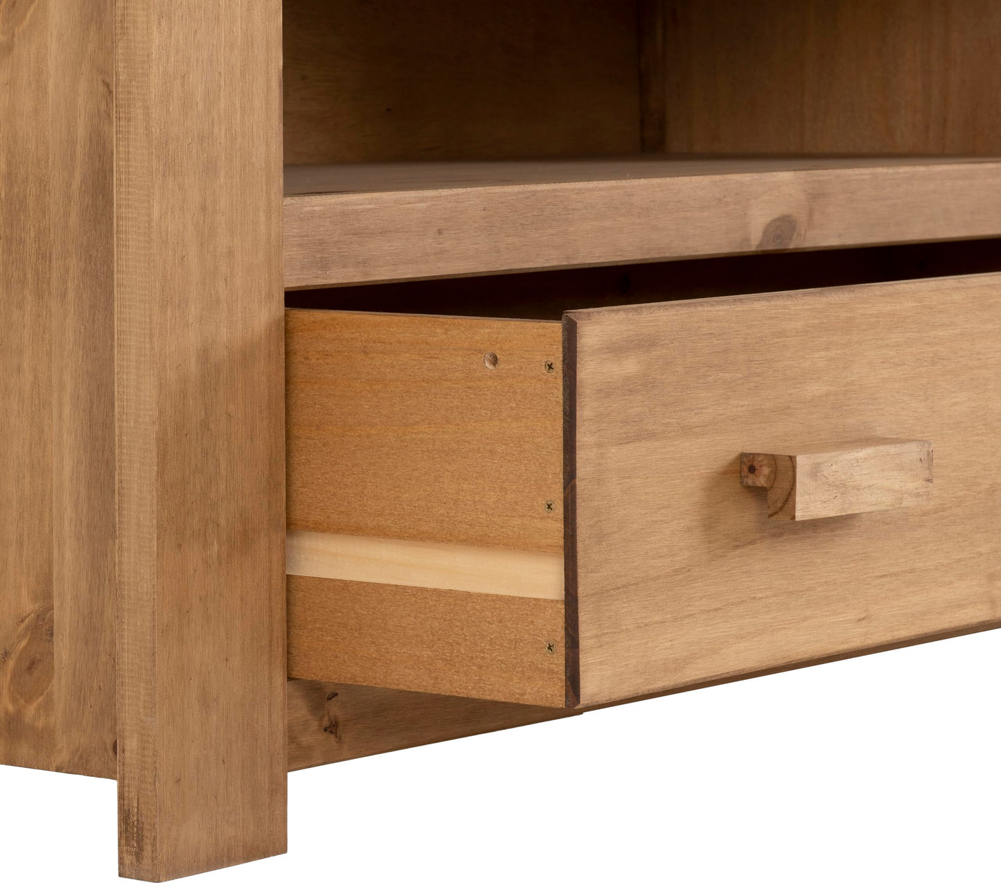 Seconique Tortilla Flat Screen Tv Unit in Distressed Waxed Pine