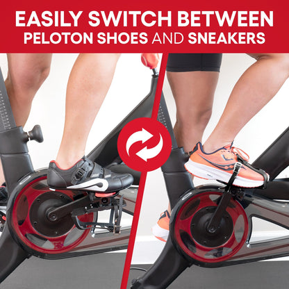 TrubliFit Dual Function Toe Cages - Convert Pedals to Two Sided Toe Cages or Delta Cleats - Compatible with Peloton Bike