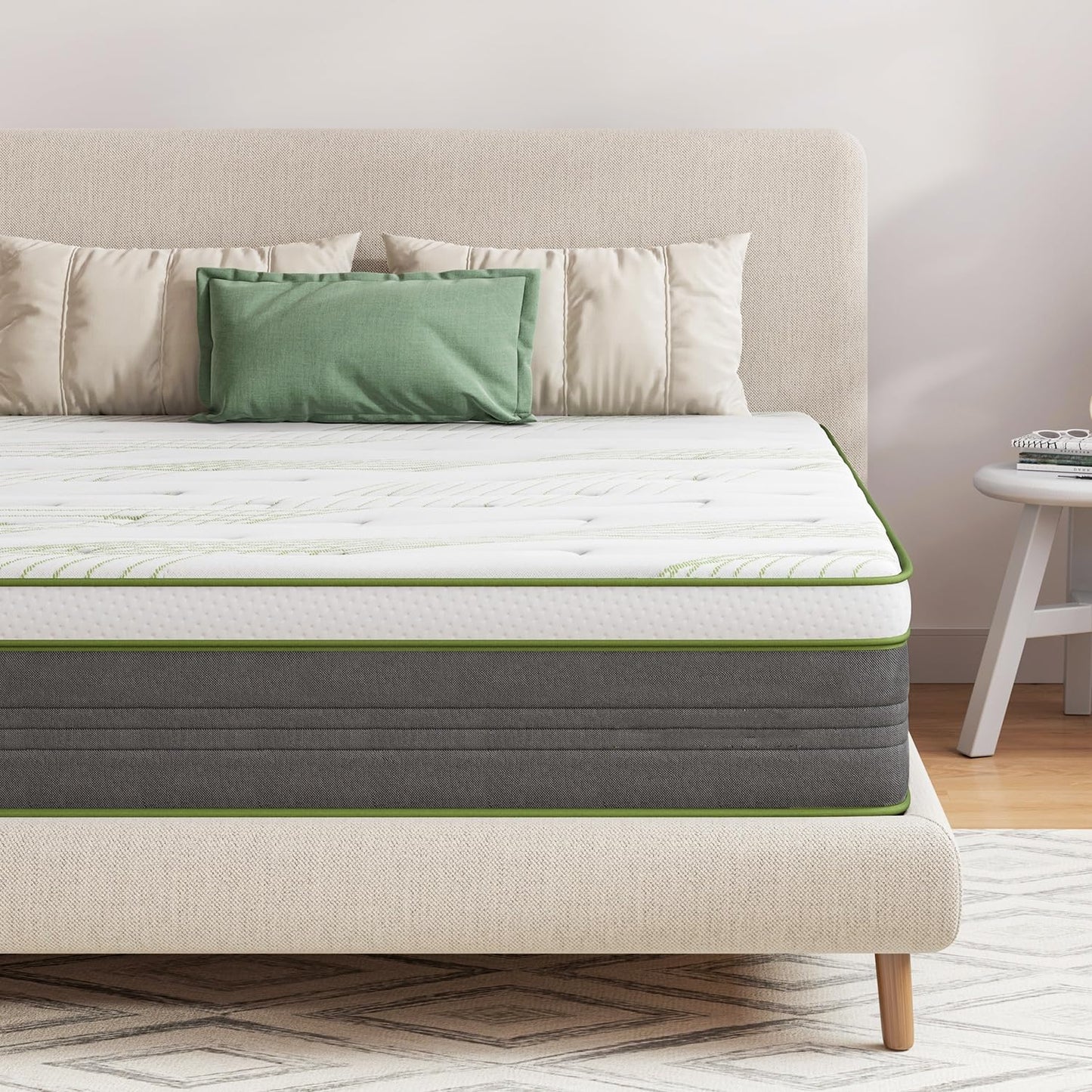 Novilla 3FT Single Mattress 9.4 Inch Deep Pocket Sprung Mattresses, CertiPUR-US Memory Foam Hybird Mattress