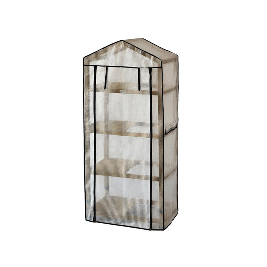 VegTrug WGH401N Natural Wooden Greenhouse Nursery & PE Cover, 1575.0 mm*490.0 mm*708.0 mm