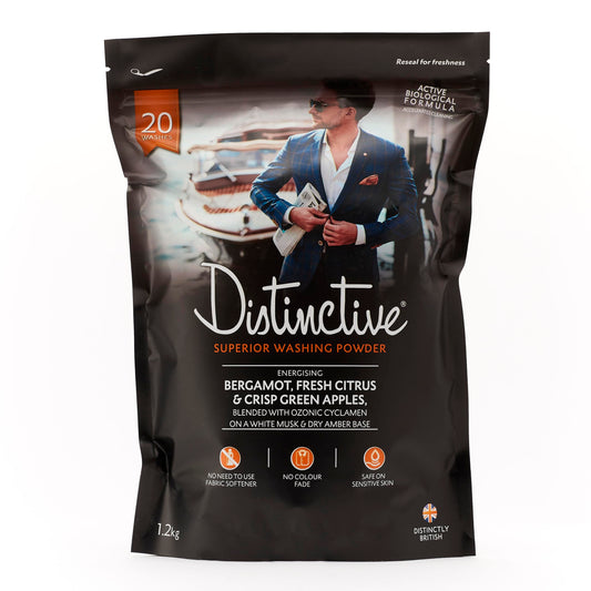 Elevate Your laundry with Distinctive/Powder Laundry Detergent/Biological Washing Powder/Energising Bergamot and Citrus/Eco Laundry Detergent (Pack of