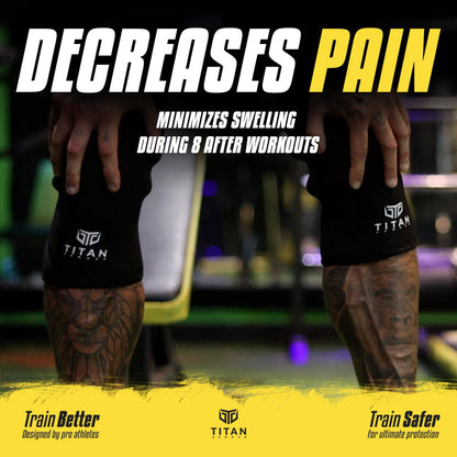Titan Armour? Premium Knee Sleeves Weight Lifting | 7mm Double-Ply Neoprene | Knee Compression Sleeve for Support & Protection | Knee Support Sleeves