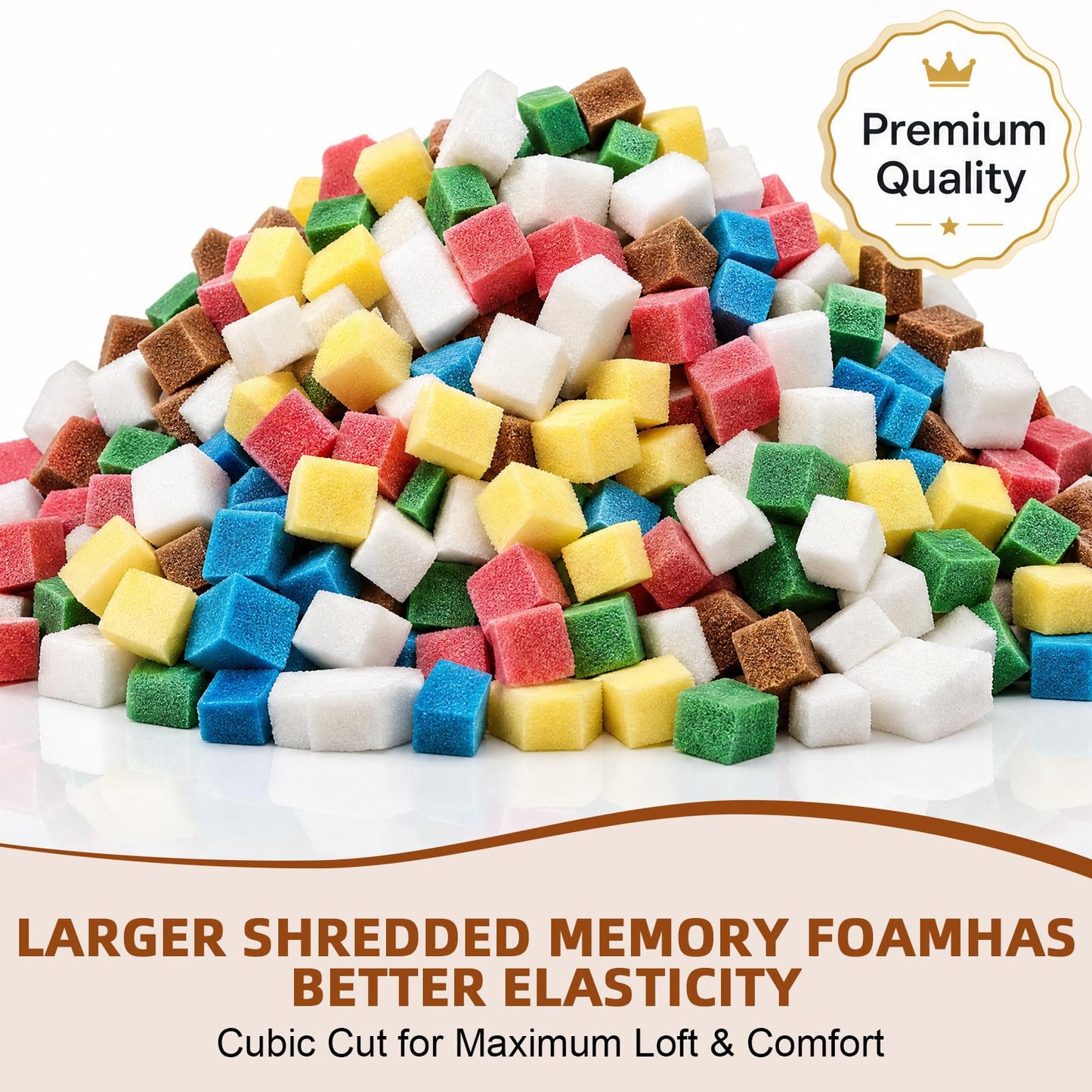 soptreedx 4.5KG Shredded Memory Foam Filling, Ultra Soft & Supportive Bean Bag Filler, Breathable MemoryFoamStuffing for Pillows, Stuffed Animals