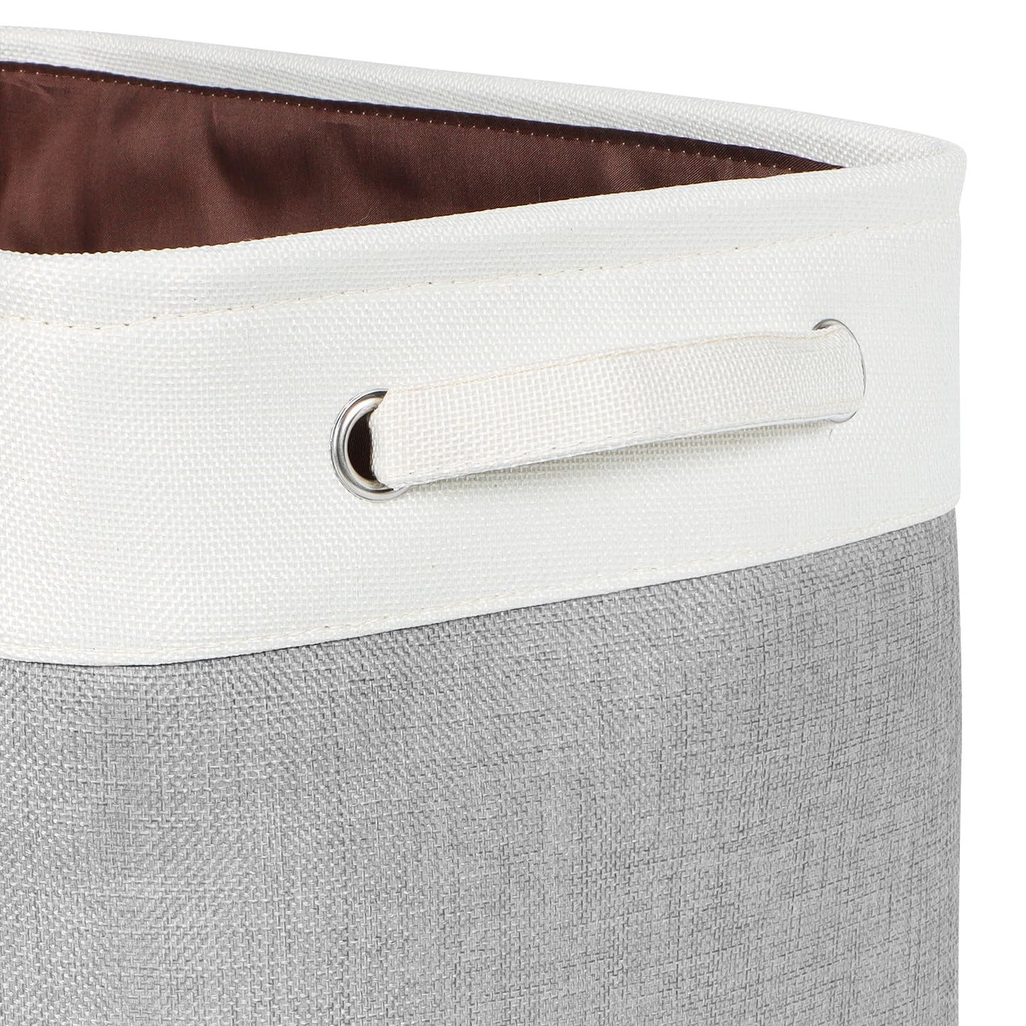 KEEGH Fabric Storage Baskets Set of 3, 12 Inch Storage Boxes for Shelves