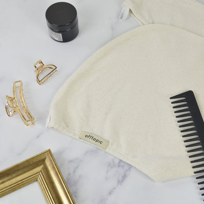 Offtopic 100% Silk Anti Frizz Turban Hair Towel | Does Not Dry and Damage Hair | Gentle Hair Drying | 100% Natural Silk