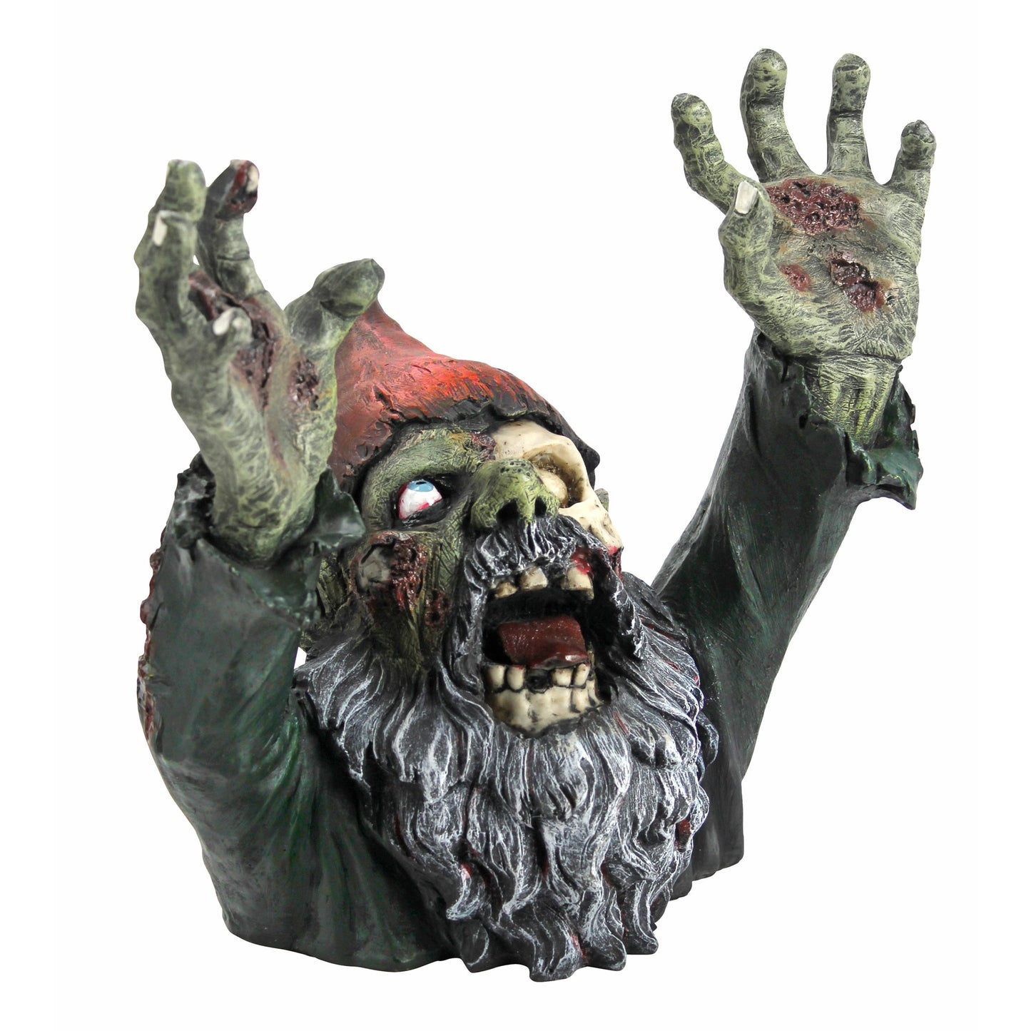 Design Toscano CL6565 Zombie Gnombie Gothic Decor Garden Gnome Graveyard Statue, 28 cm, Polyresin, Full Color
