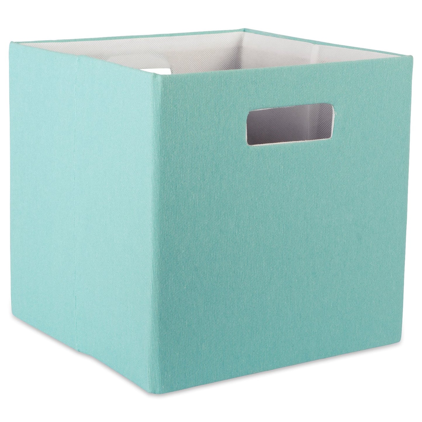 DII Poly Cube Hard Sided Folding Storage Collection - Aqua - Large