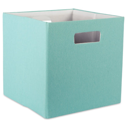 DII Poly Cube Hard Sided Folding Storage Collection - Aqua - Large