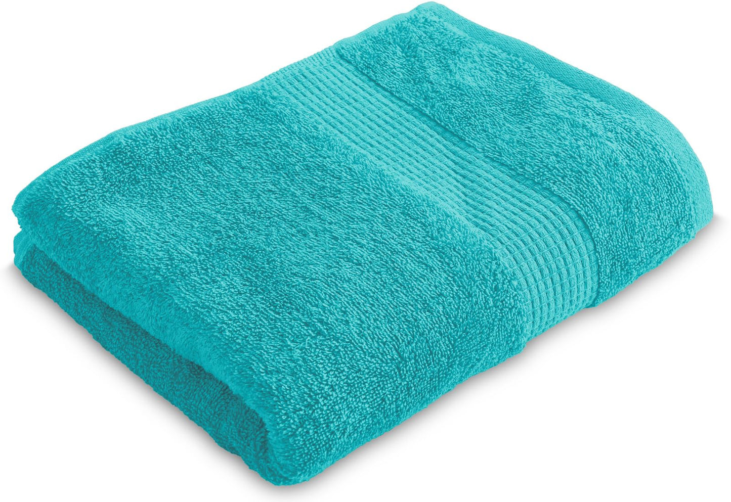 Le linge de Jules Bath Towel 90 x 150 cm – 100% Cotton – 450 g/m² – Turquoise Blue