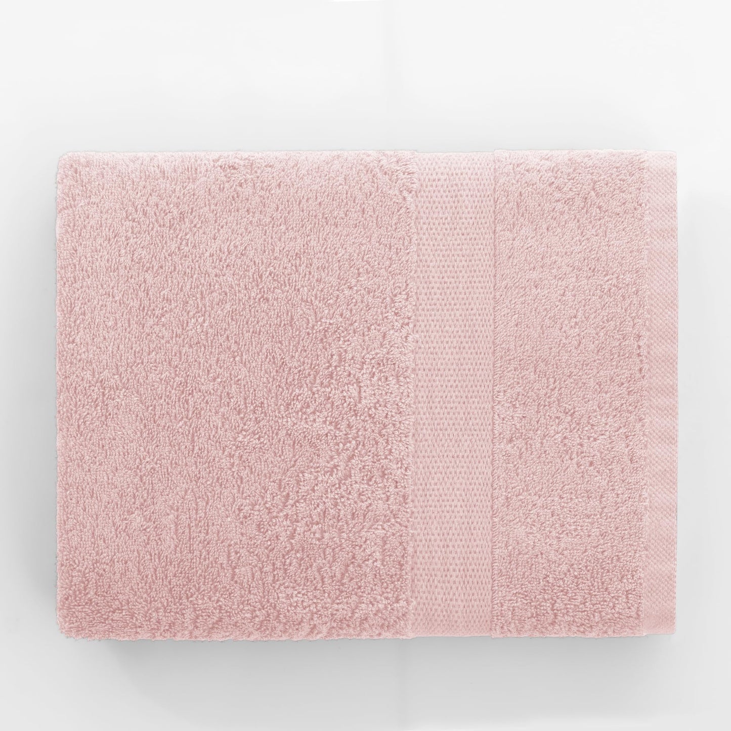 DecoKing Set of 4 Cotton Quality 525 g/m² 2 Hand Towels 50 x 100 cm and 2 Bath Towels 70 x 140 cm Light Pink Absorbent Marina
