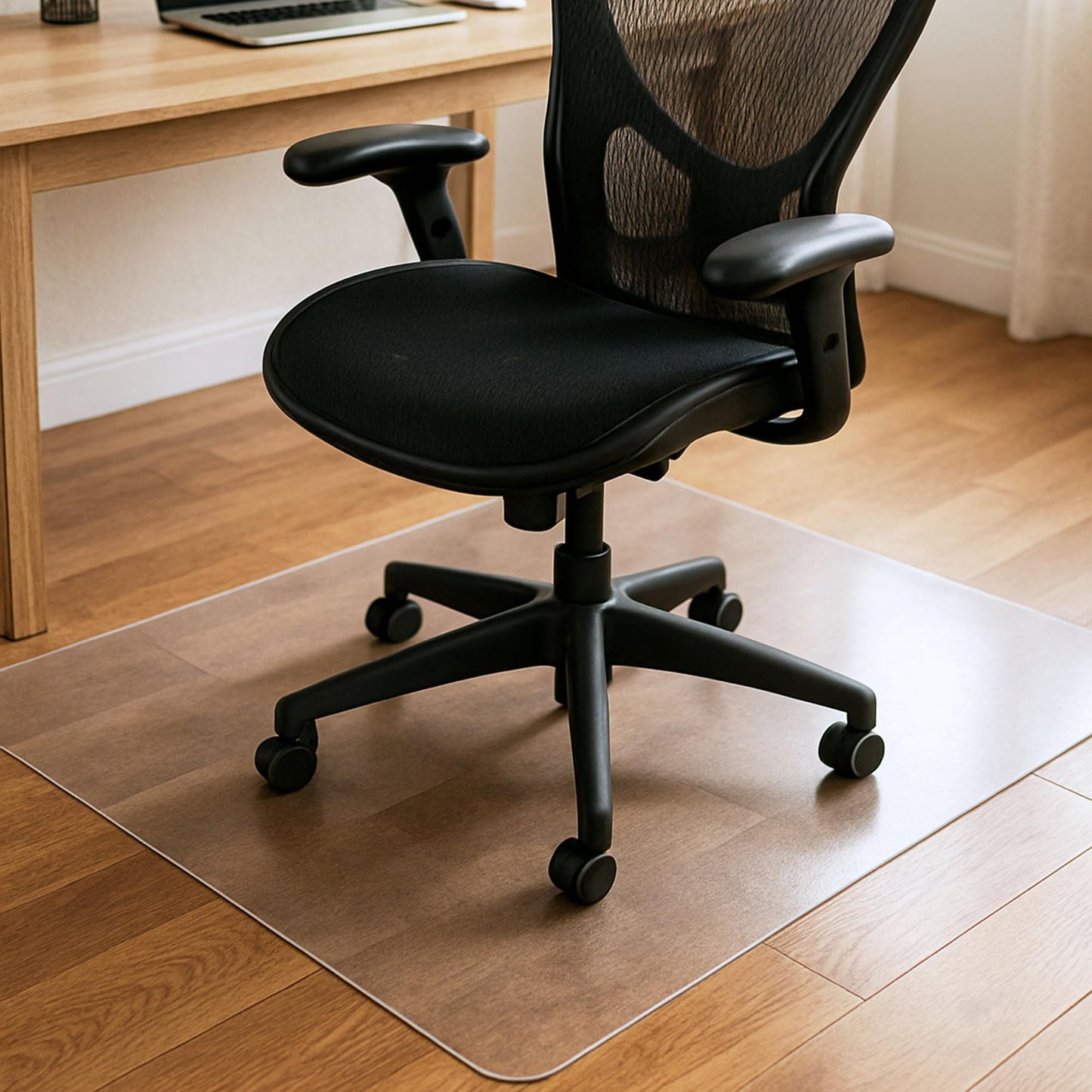 Marvelux Office Hard Floor Protector Mat, Non-Slip PVC Chair Mat 90 x 120cm