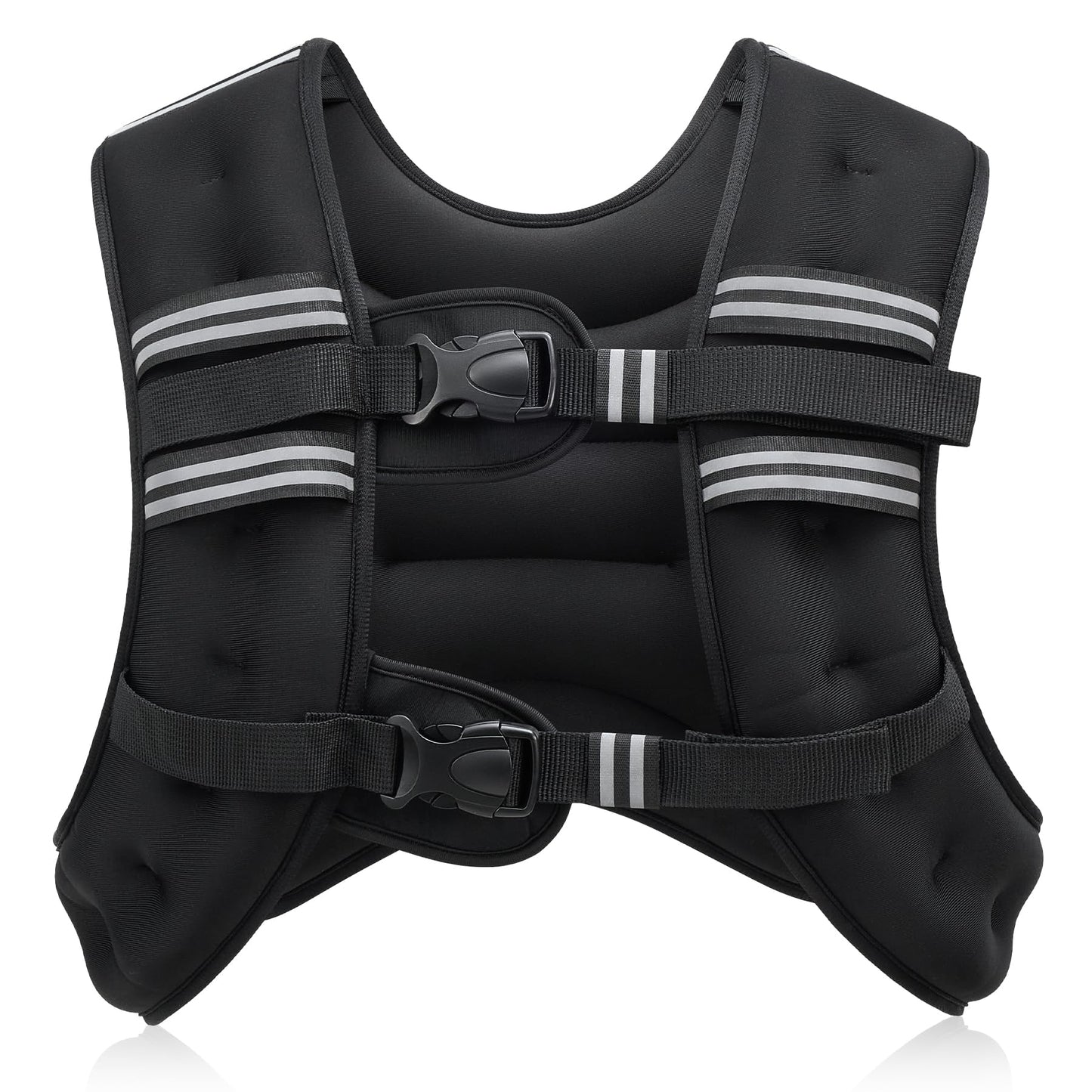 ZELUS Weighted Vest,7kg Weight Vest with Reflective Stripe for Workout, Strength Training, Running, Fitness, Muscle Building, Weight Loss,