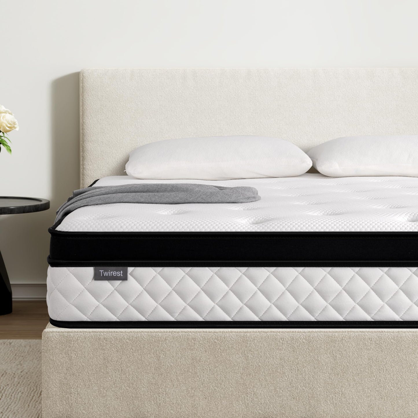 Twirest Small Double Mattress,Hybrid Mattress 120x190x25cm Pocket Sprung