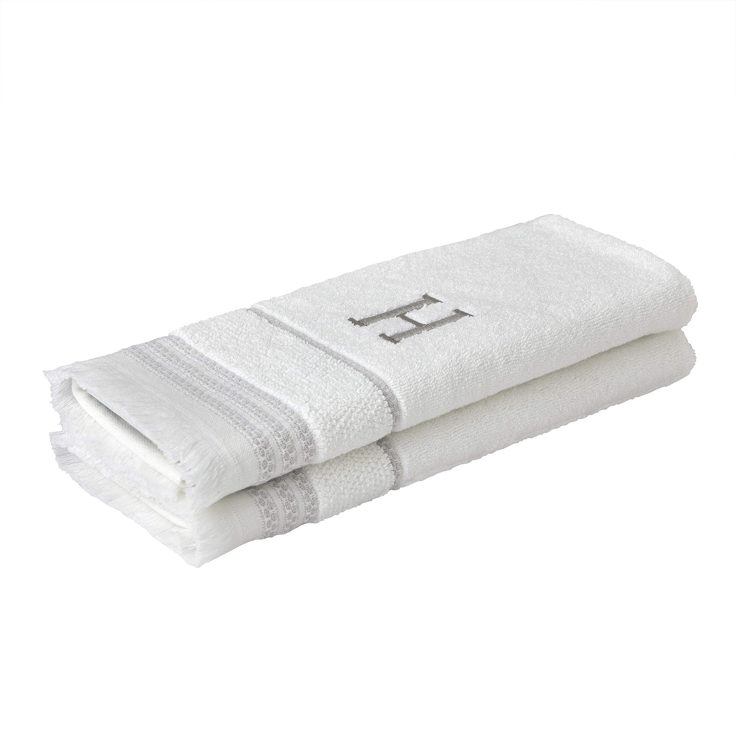 SKL Home Hand Towel Set, H, Cotton, White, 16x26