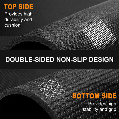 Large Exercise Mat Fitness Mat for Home Gym Thick 183x123x0.7cm innhom Workout Mat for Fitness, Floor Exercises, HIIT, Cardio, gym work, Equipment