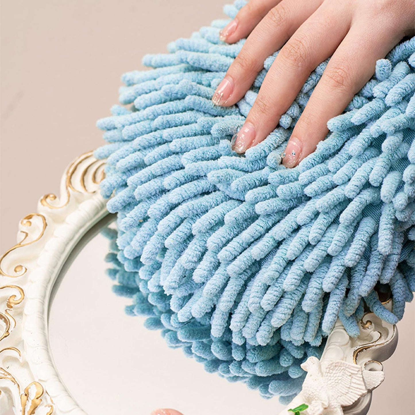 soulnioi Kitchen Hand Towels, Cute Animal Dish Cloths Microfiber Cleaning Cloth Absorbent Washcloth with Hanging Loop for Kitchen and Bathroom