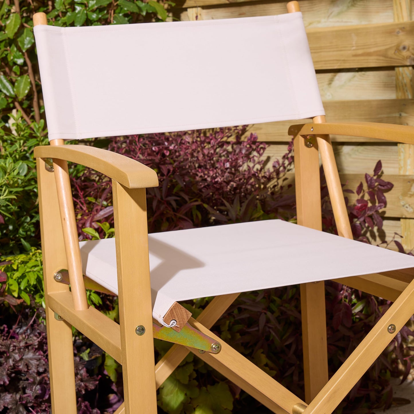 Rowlinson Ascot Folding Directors Chair - Natural