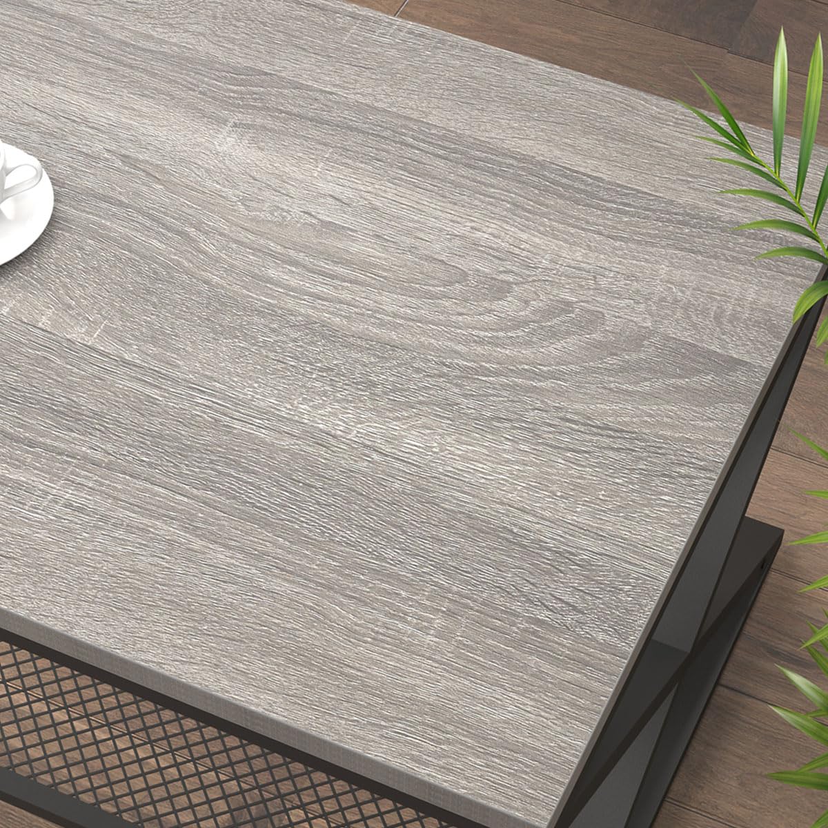 LVB Coffee Table for Living Room Coffee Tables With Storage 120cm Grey