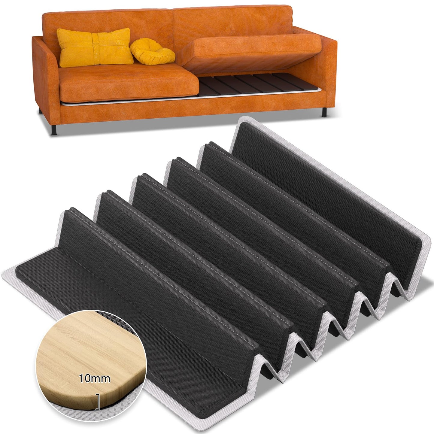VERONLY Wooden Sofa Support Boards for Sagging Seat - (60x137CM) Couch Cushion Support for 2 Seater