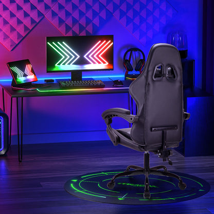 T-THREE.Ergonomic high-back gaming, computer, office, study, swivel, and racing-style chair with adjustable lumbar and headrest support, 150kg weight