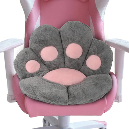 FlyGulls Cat Paw Cushion for Computer Gaming Office Chairs Grey 60x70 cm