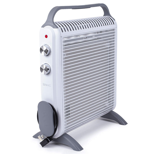 Duronic Electric Heater HV180 WE 2000W Oil Free Radiator Convection Heater Free Standing Radiator Mica Panel Heaters Portable Radiators with