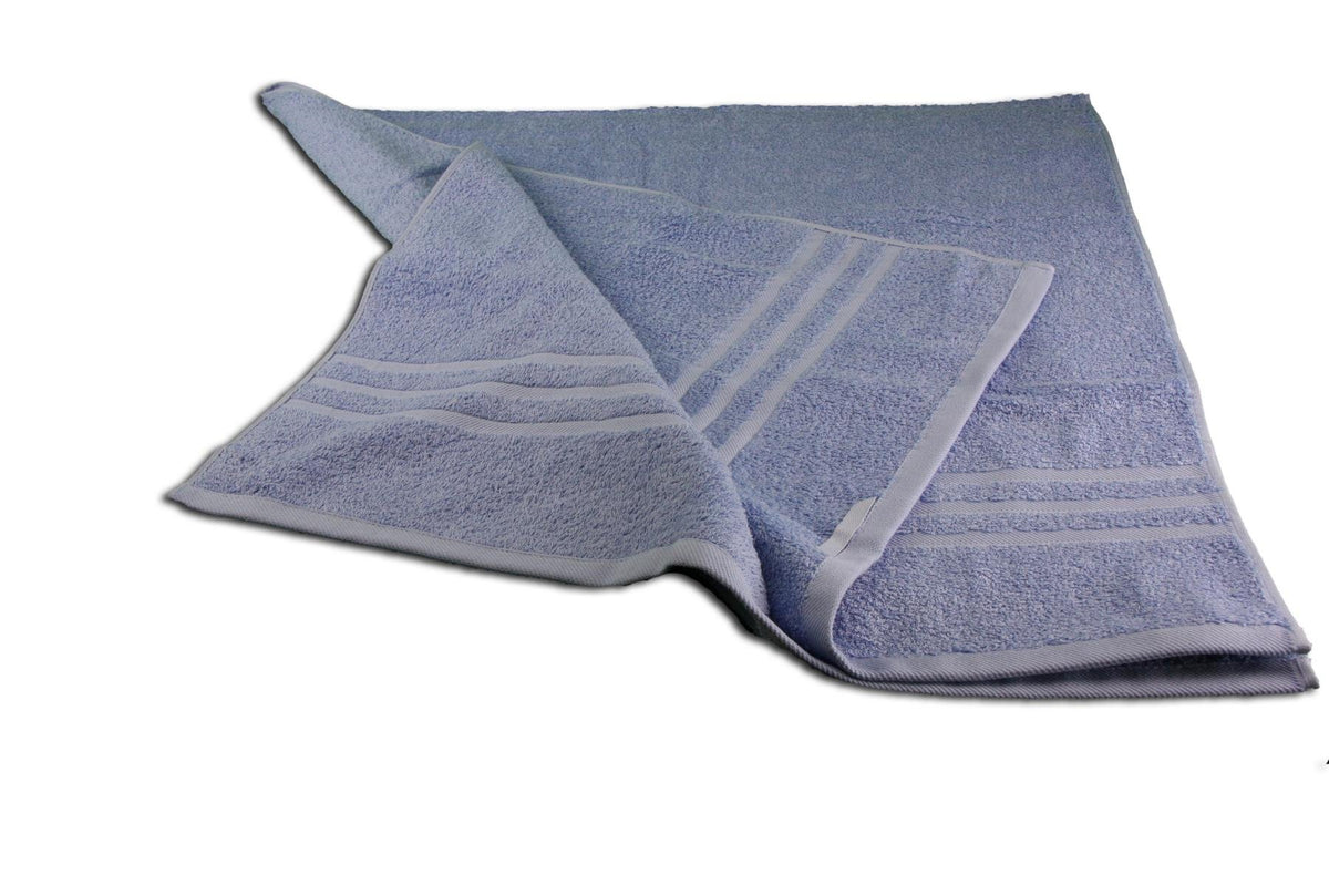 Gözze - Elegant Hand Towel Set of 2, Sylt, 100% Cotton, Heavy Weight 440 g/m², 50 x 100 cm - Dove Blue
