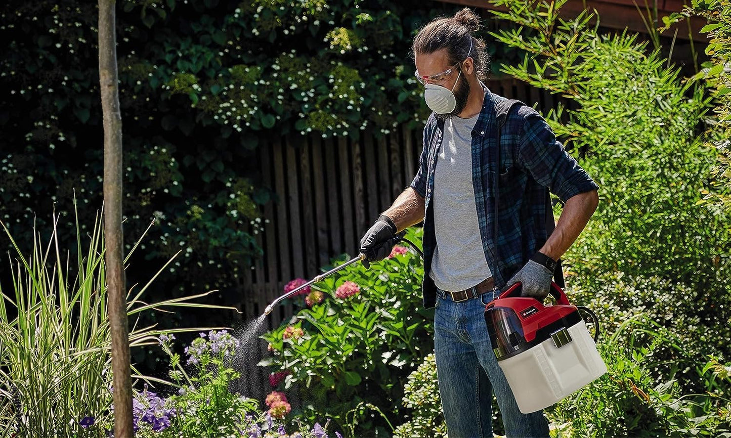 Einhell Power X-Change 18V, 7.5L Cordless Electric Pressure Sprayer - Automatic Pump For Pesticides, Fertilizers And Weed Killers - GE-WS 18/75 Li