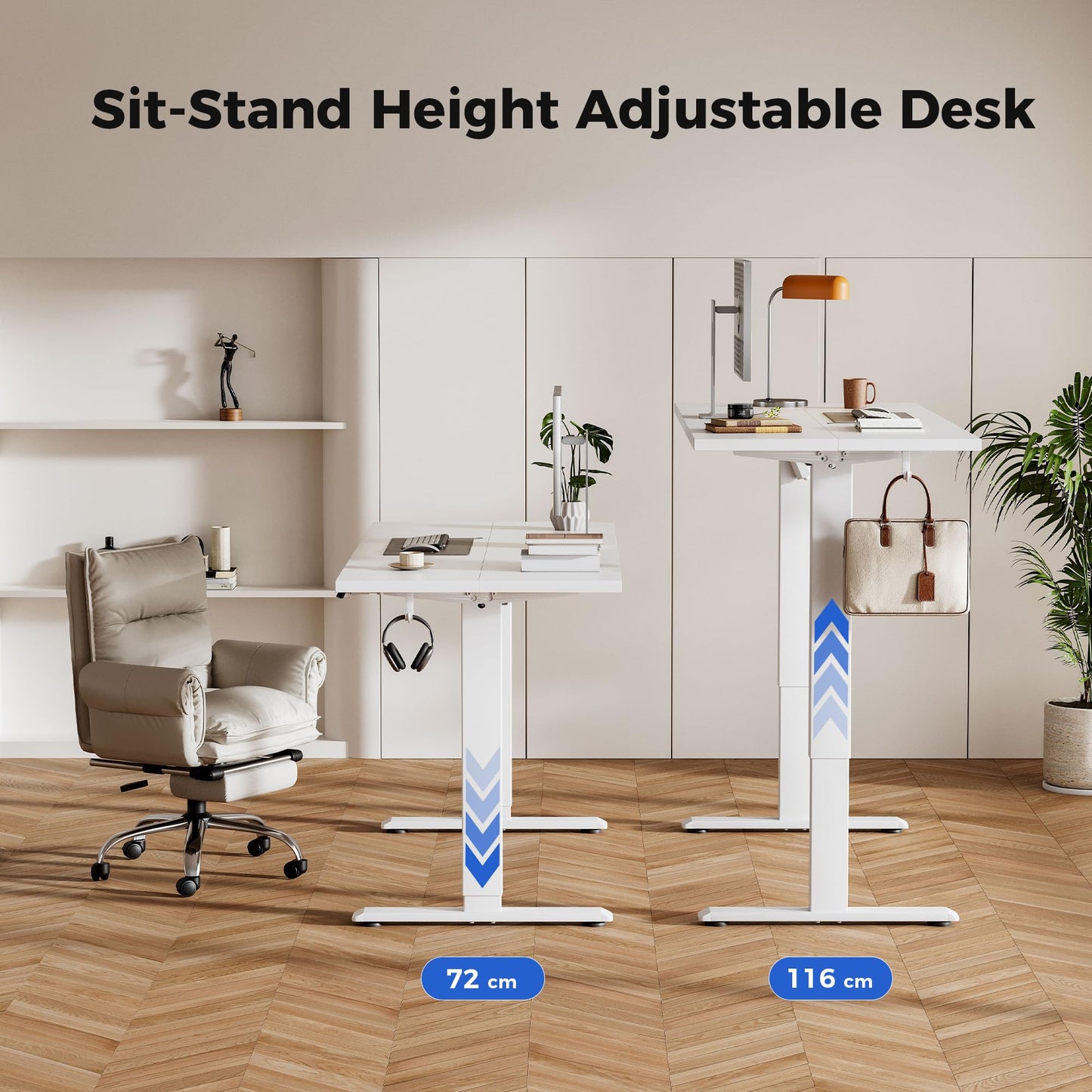 Agilestic Electric Standing Desk, 2 Memory Buttons, 160x60cm
