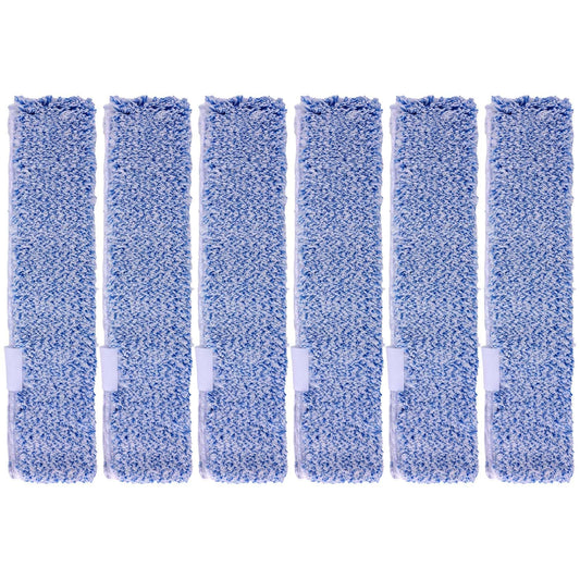 Penitue 6pcs Microfiber Window Cleaning Refill Replacement, 14" Washable & Reusable Window Squeegee Scrubber Cloth Sleeve Accessory for MR.SIGA
