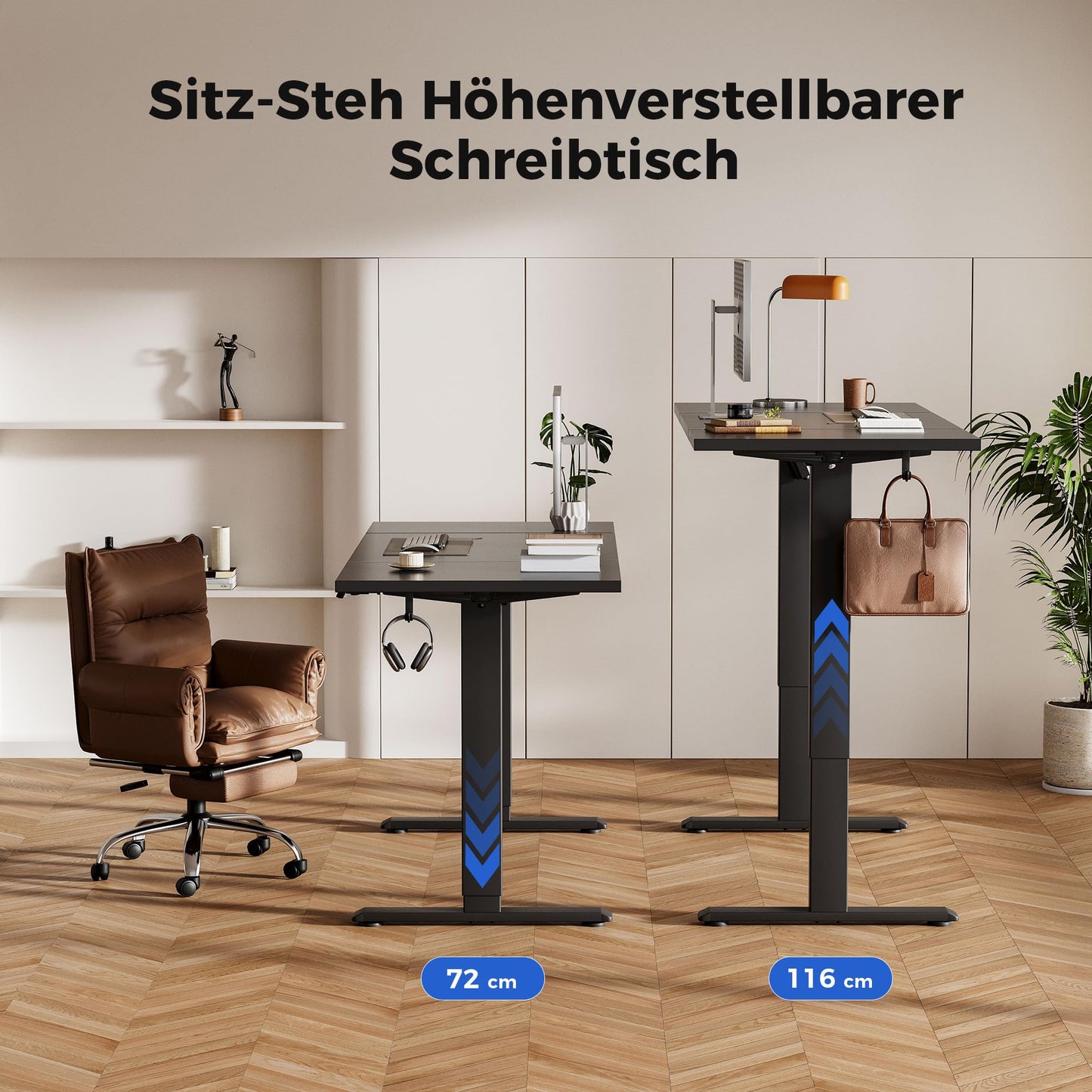 Agilestic Electric Standing Desk, 2 Memory Buttons, 120x60cm