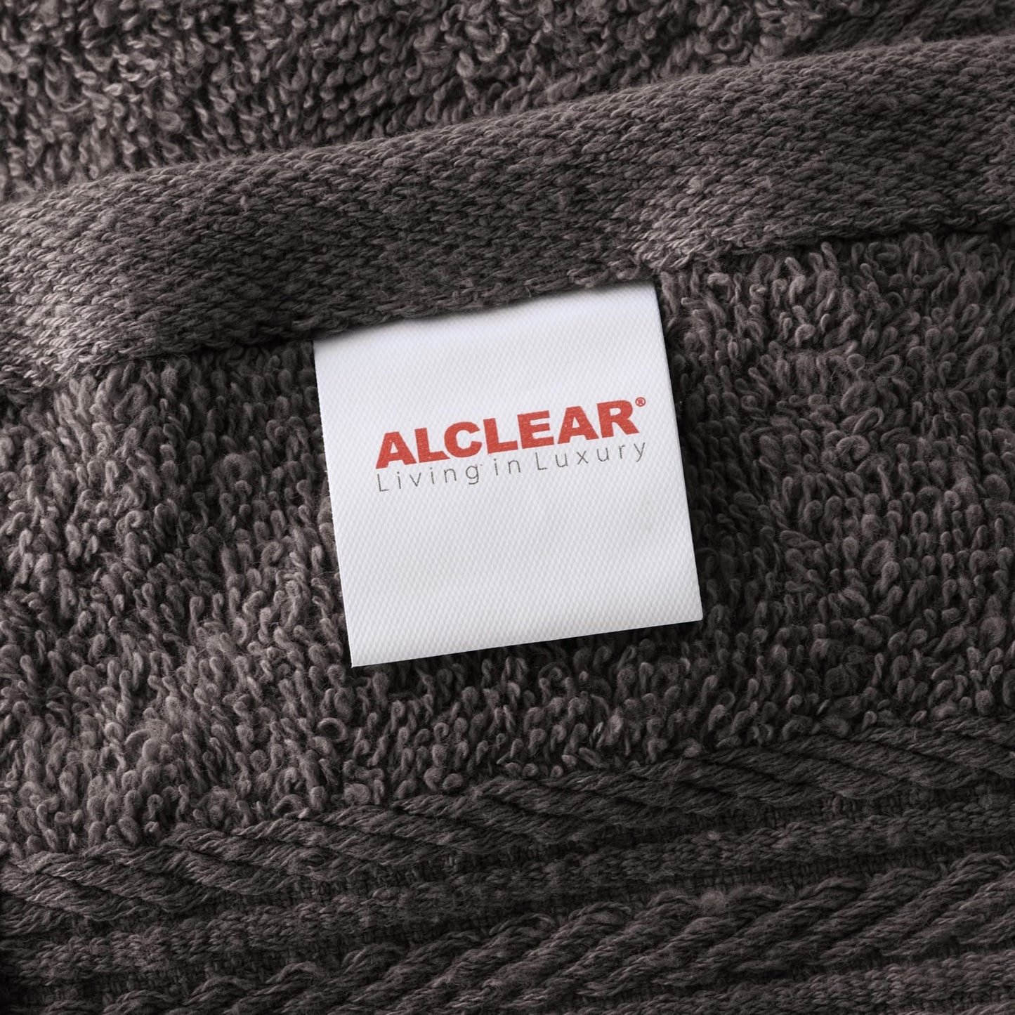 ALCLEAR set of terry hand towels, range of soft and highly absorbent towels, OEKOTEX 100 certified, 5 colours & 5 sizes, colour: ANTHRACITE