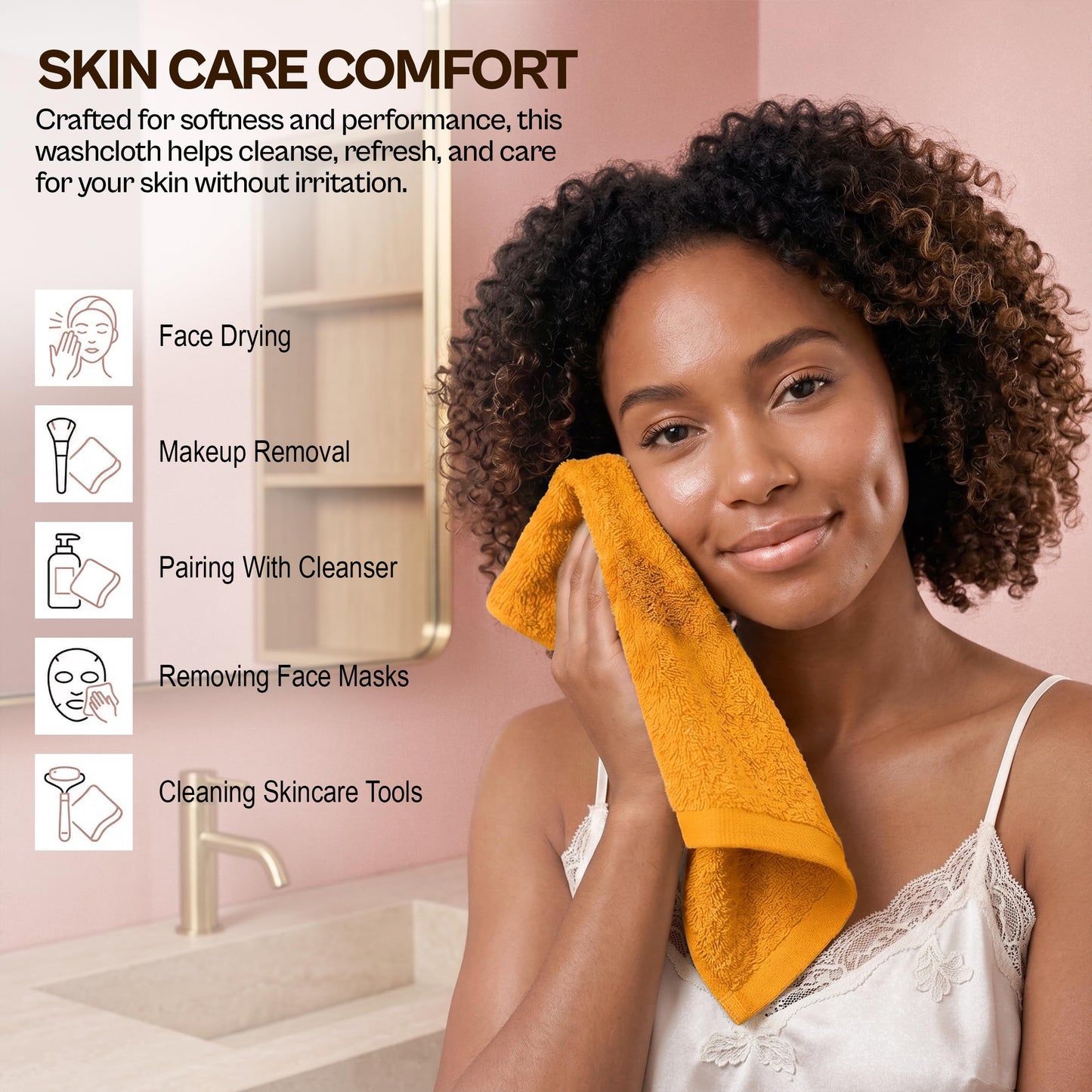 Utopia Towels Cotton Washcloths Set - 100% Ring Spun Cotton, Flannel Face Cloths, Highly Absorbent and Soft Feel Fingertip