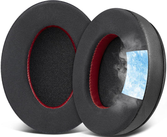 SOULWIT Cooling Gel Replacement Earpads Cushions for HyperX Cloud 1/2/3/Pro/Core/Alpha/Alpha S/Alpha Pro/Flight/Flight S/Stinger/Stinger S, CloudX