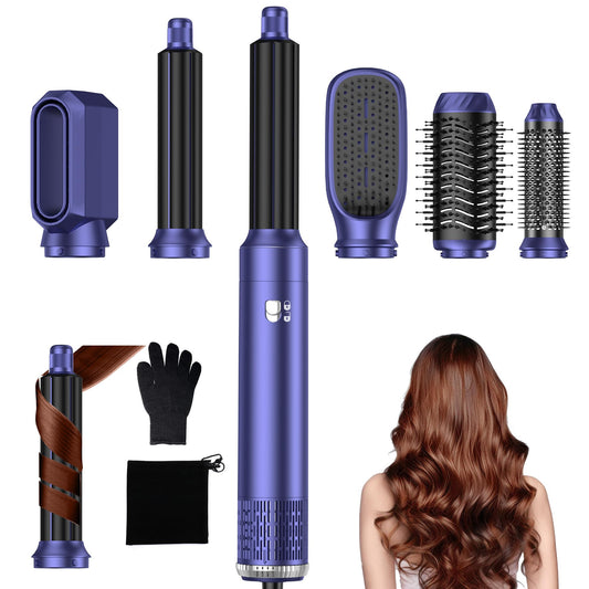 Airbrush Hair Styler 6 in 1 Multi Styler Air Brush Pro Air Styler, Blow Dry Hair Brush, Air Curler, Hair Dry Brush, Airbrush Magic Styler for Drying,