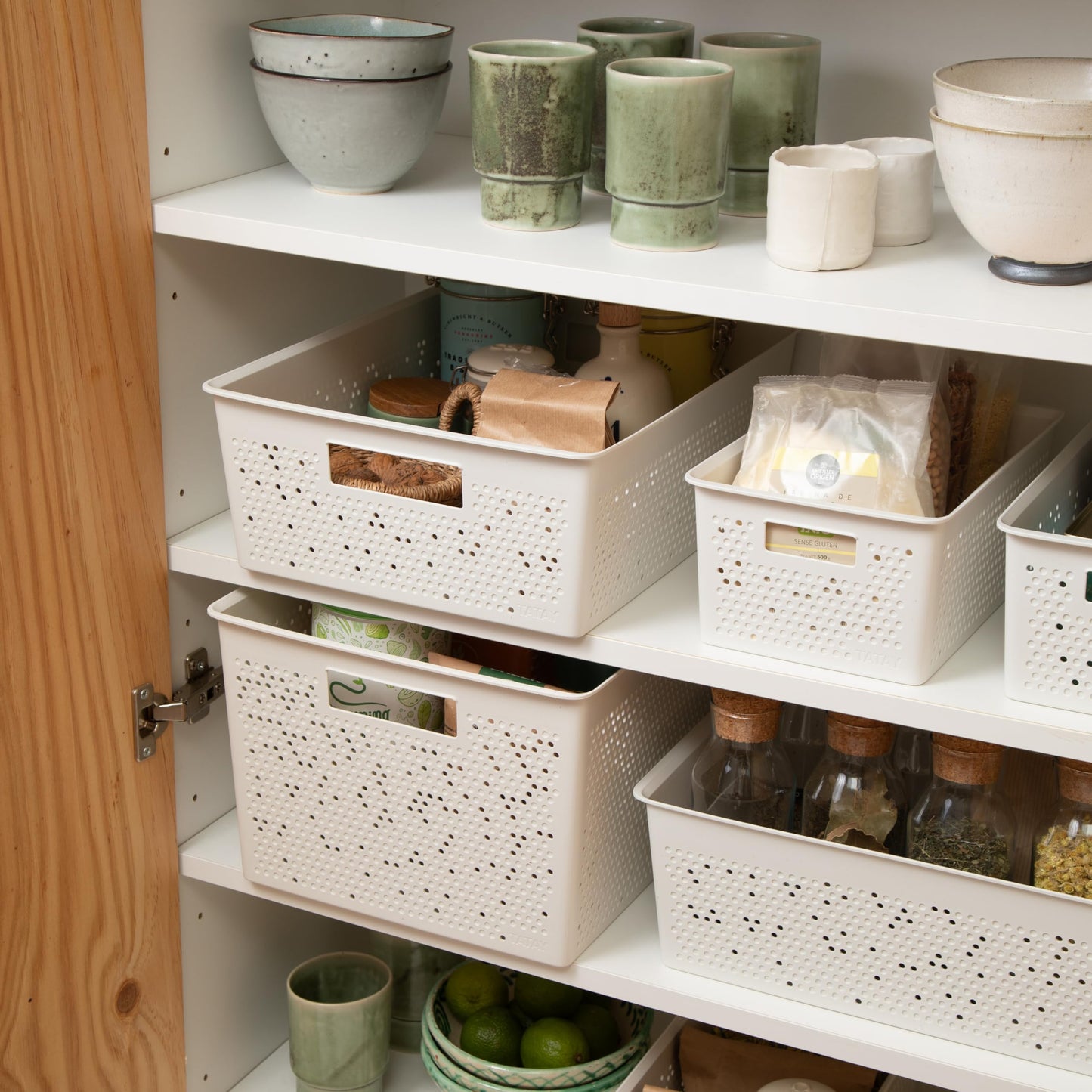 TATAY Storage Basket Bohol BPA-Free Stackable Design Modular Storage Design