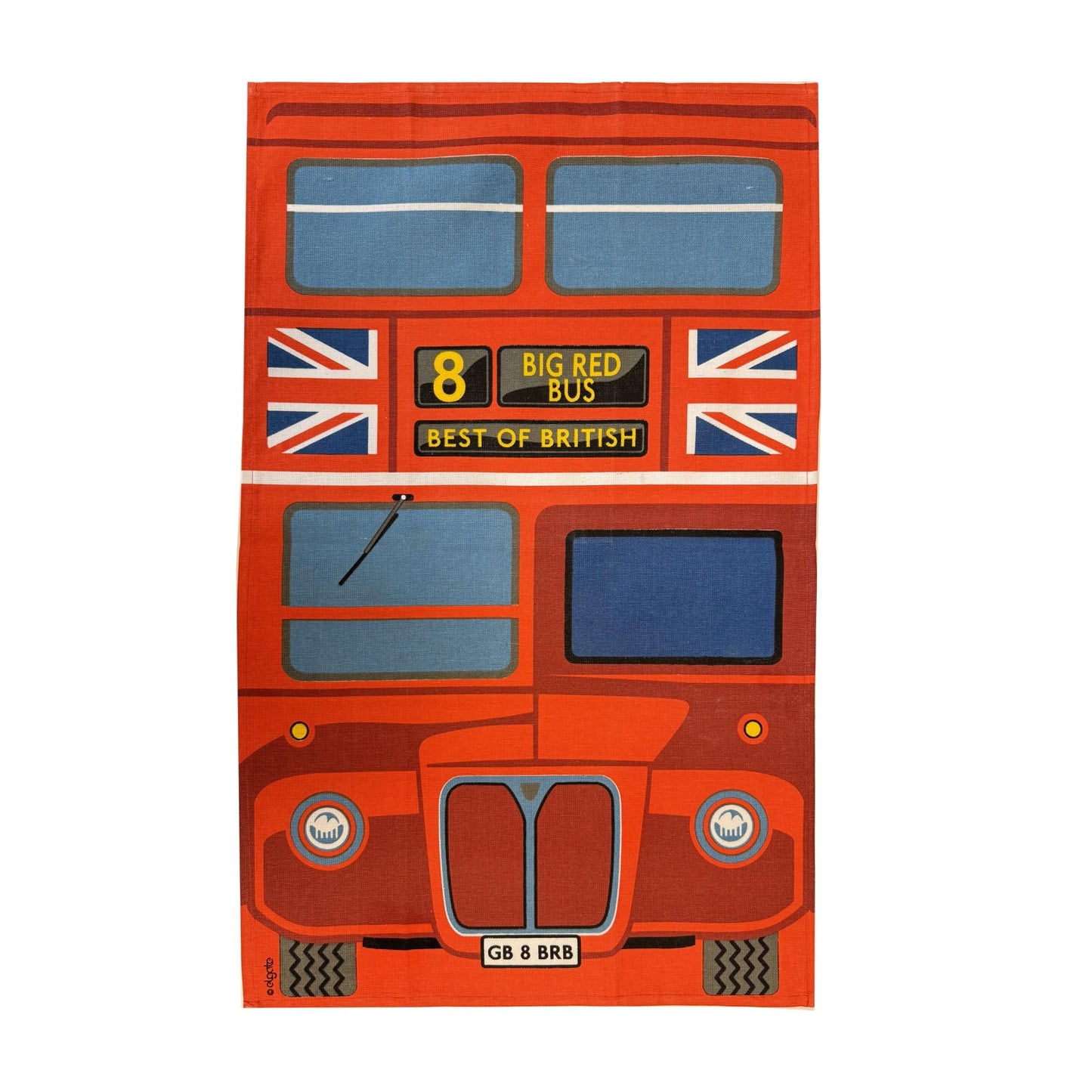 Elgate London Red Bus Tea Towel - British Souvenir Kitchen Towel, Gift for Tea Lovers & Tourists, 100% Cotton, Decorative & Functional Keepsake
