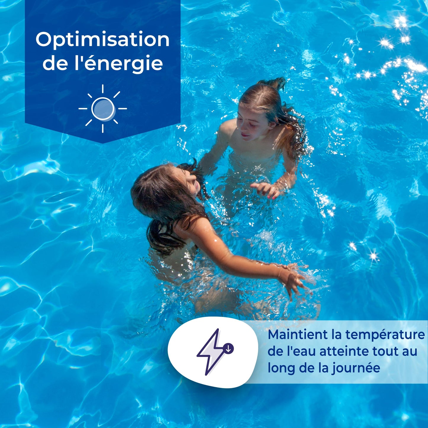 Gre CPROV Insulated Cover for Swimming Pools, Oval 500 x 300 cm blue
