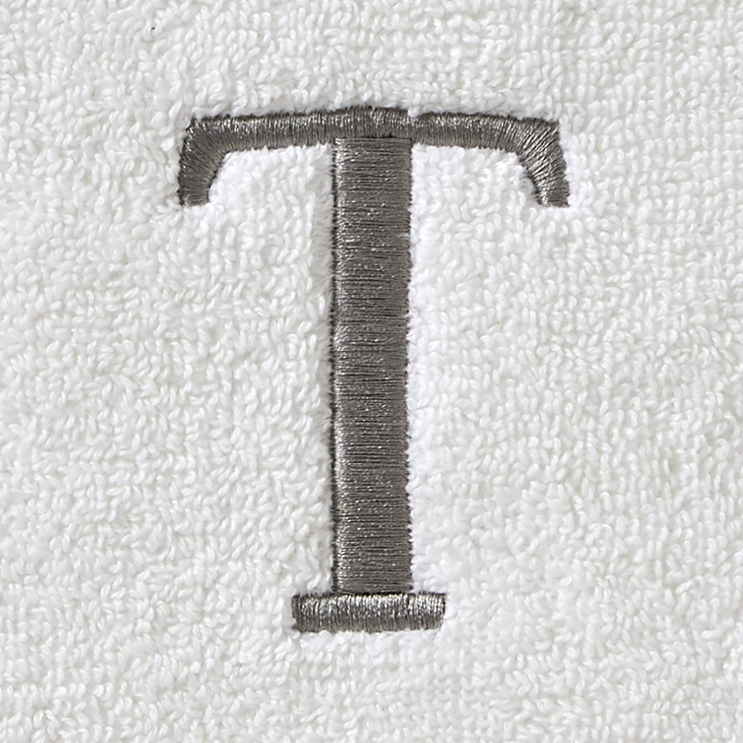 SKL Home Hand Towel Set, T, Cotton, White, 16x26