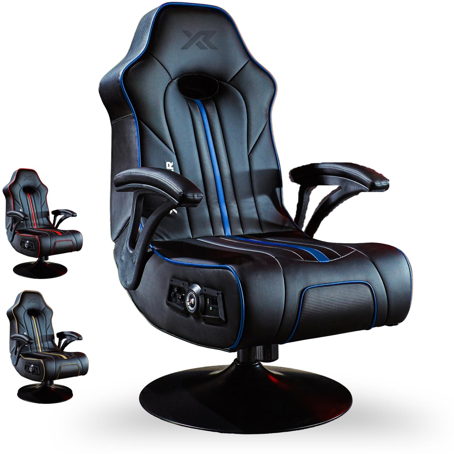 X-Rocker Torque Console Gaming Chair, 2.1 Stereo Audio Gaming Seat - Bluetooth Connectivity, Reactive Vibration, Foldable Base