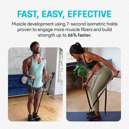 Bullworker ISO-FLO Isometric Exercise Equipment - Suspension Trainer Straps & Resistance Bands for Calisthenics, Pilates and Strength Training,
